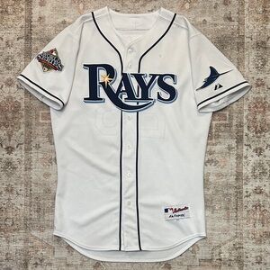Tampa Bay Devil Rays Carlos Pena #23 2008 World Series Baseball MLB Jersey